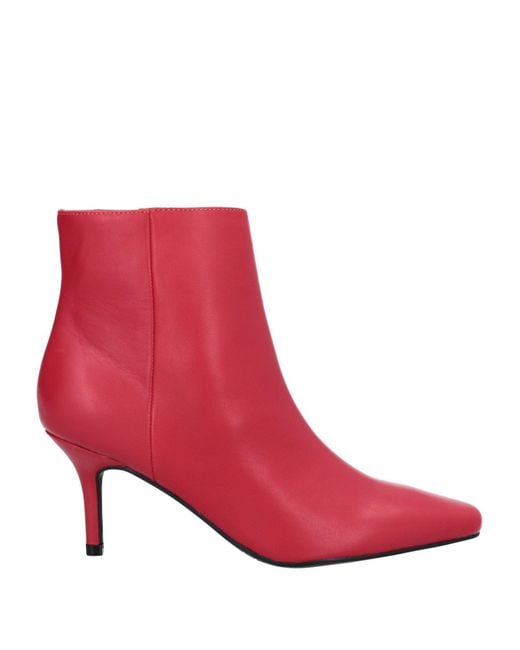 Nine West Red Ankle Boots