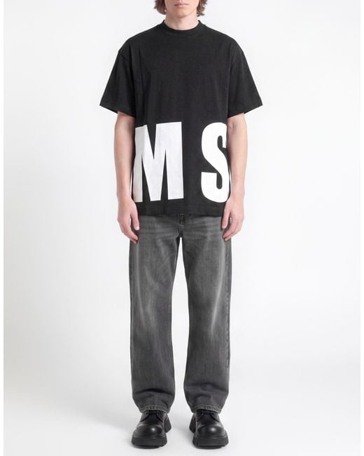 Camiseta MSGM de hombre de color Black