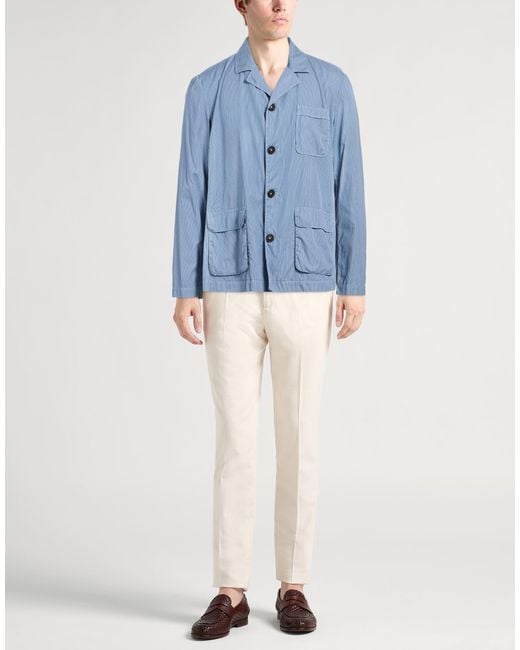 Massimo Alba Blue Shirt Cotton for men