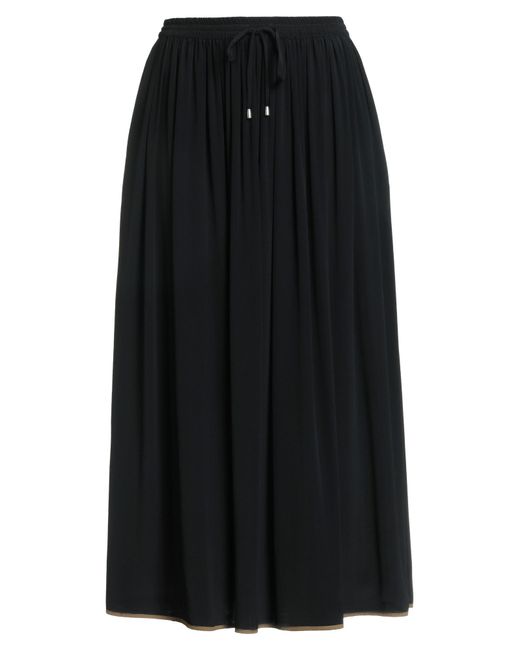 Jupe Midi Ottod'Ame en coloris Black
