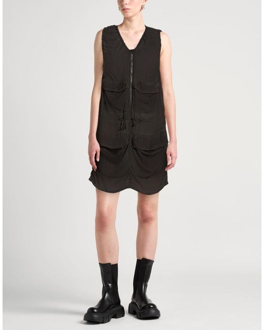 DIESEL Black Mini Dress Rayon, Nylon