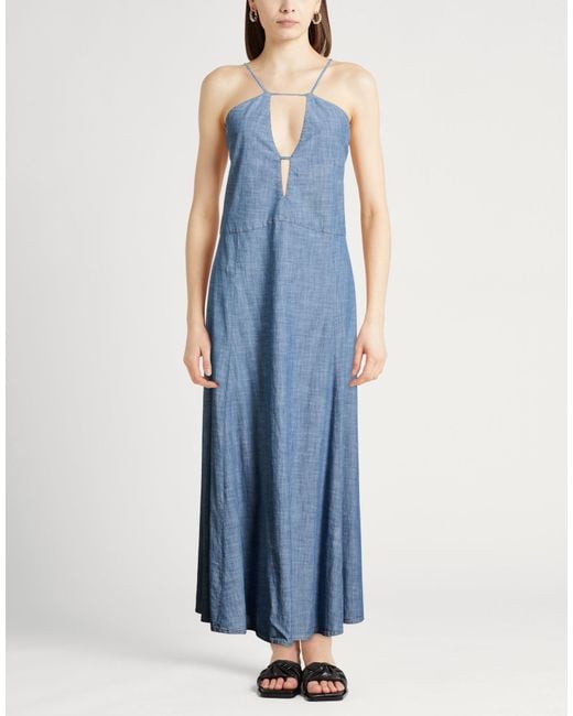 Semicouture Blue Maxi Dresses
