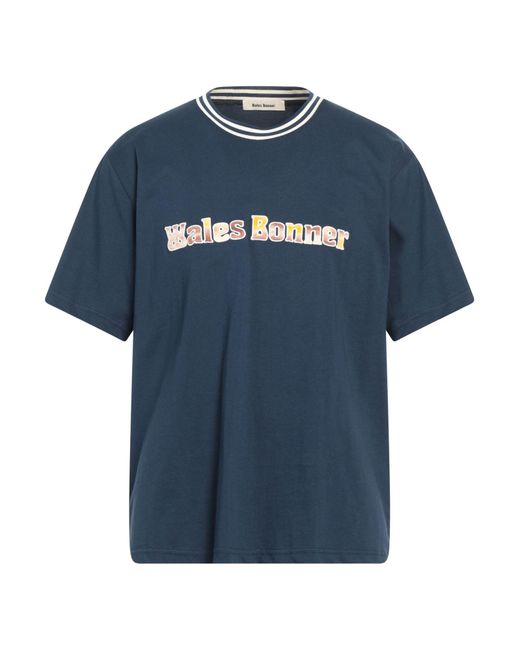 T-shirt di Wales Bonner in Blue da Uomo