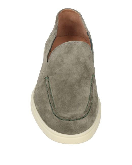 Santoni Green Loafers