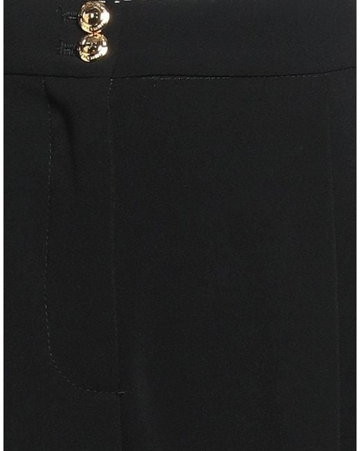 Elisabetta Franchi Black Pants Polyester, Elastane