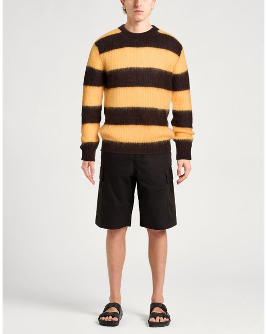 Amaranto Orange Dark Sweater Mohair Wool, Polyester, Wool for men