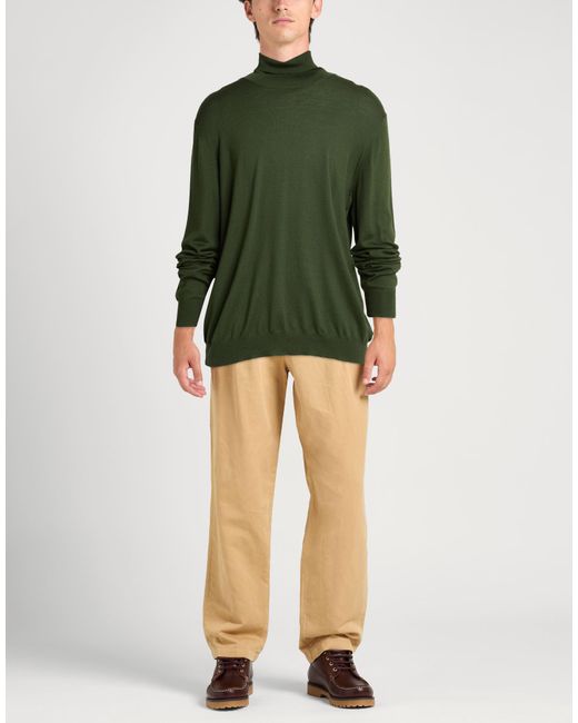 Gran Sasso Green Turtleneck Virgin Wool for men