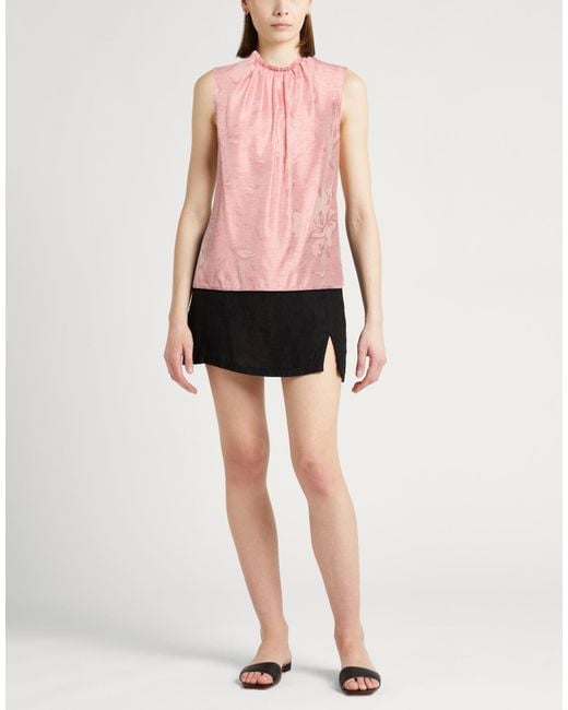 Agnona Pink Top Silk