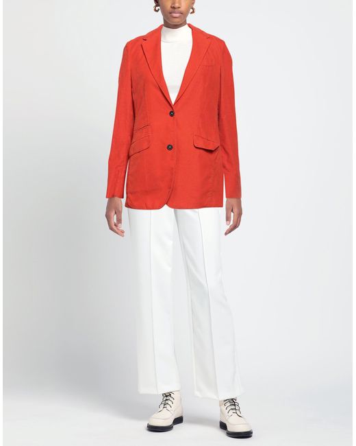 Massimo Alba Red Suit Jacket