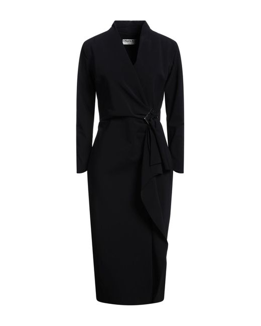 La Petite Robe Di Chiara Boni Black Midi-Kleid