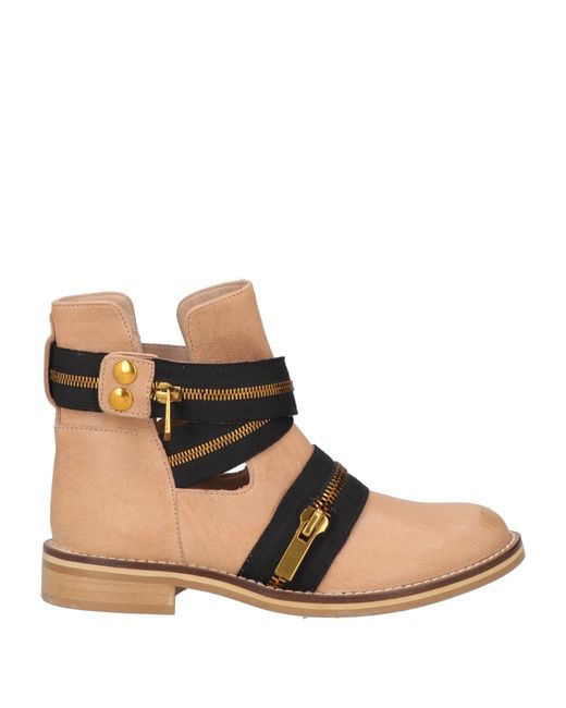 Twin Set Natural Ankle Boots