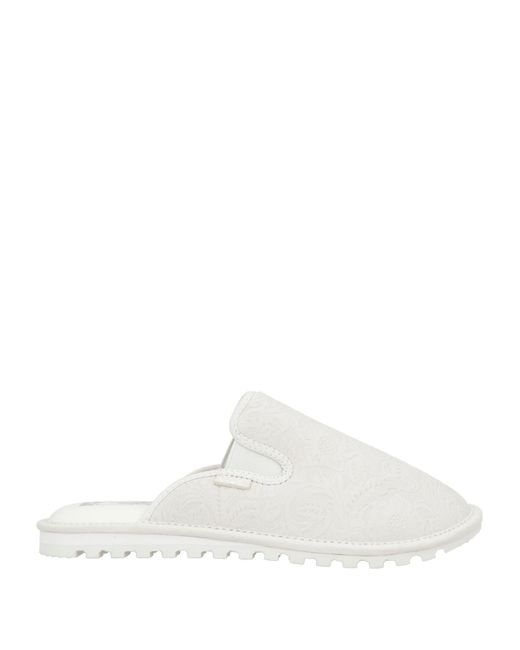Vans White Mules & Clogs