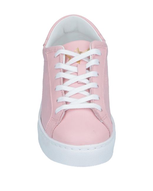 2 Star Pink Sneakers Leather