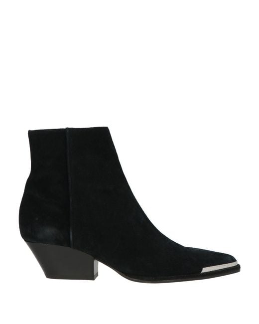 Sergio Rossi Black Ankle Boots Leather