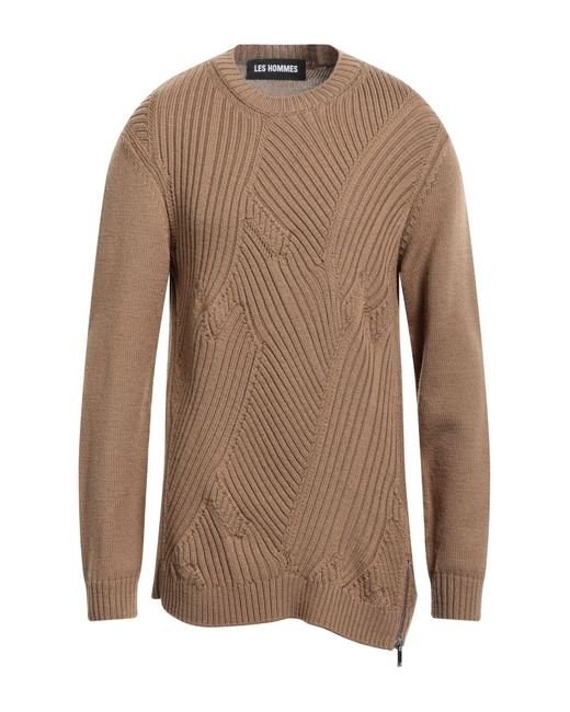 Les Hommes Brown Sweater for men