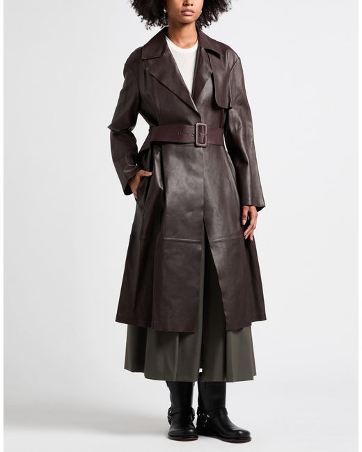 Theory Gray Overcoat & Trench Coat