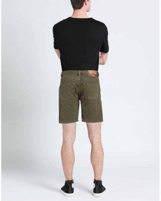 C P Company Green Denim Shorts for men