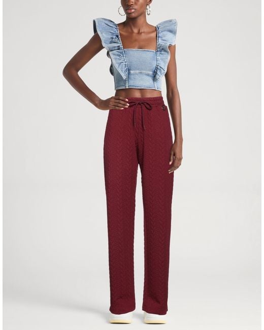 Gaelle Paris Red Pants Polyester