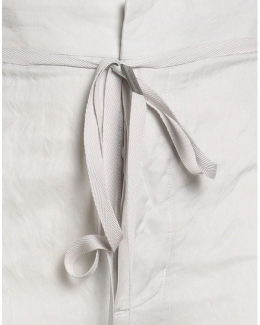 Ann Demeulemeester Gray Light Pants Cotton, Viscose, Metallic Fiber