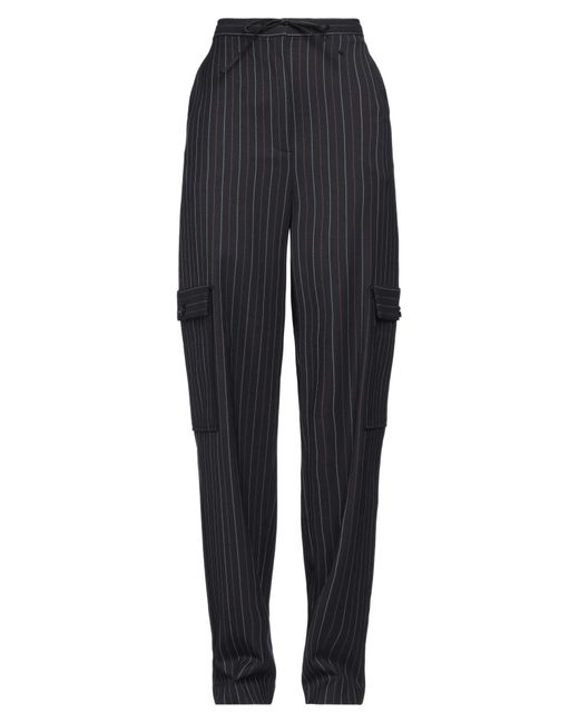 Pinko Blue Pants Polyester, Wool, Viscose, Elastane