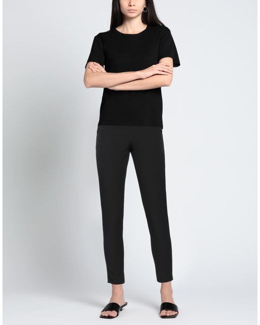 White Wise Black Pants