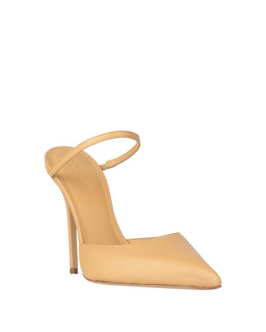 Gia Borghini Natural Camel Mules & Clogs Leather