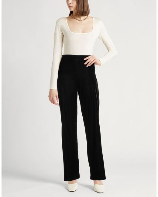 Etro Black Pants Polyester, Elastane