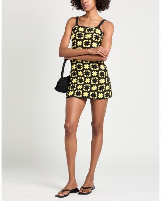 CROCHÈ Green Mini Dresses