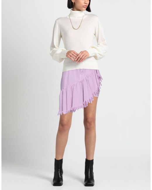Gaelle Paris Purple Denim Skirt