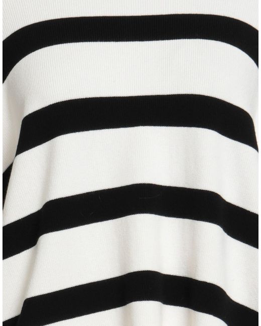 Dondup White Sweater Viscose, Polyester