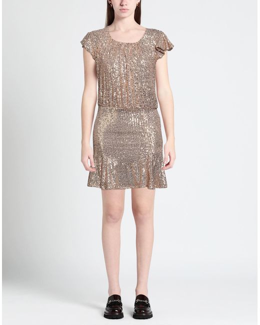 Le twins Brown Mini-Kleid