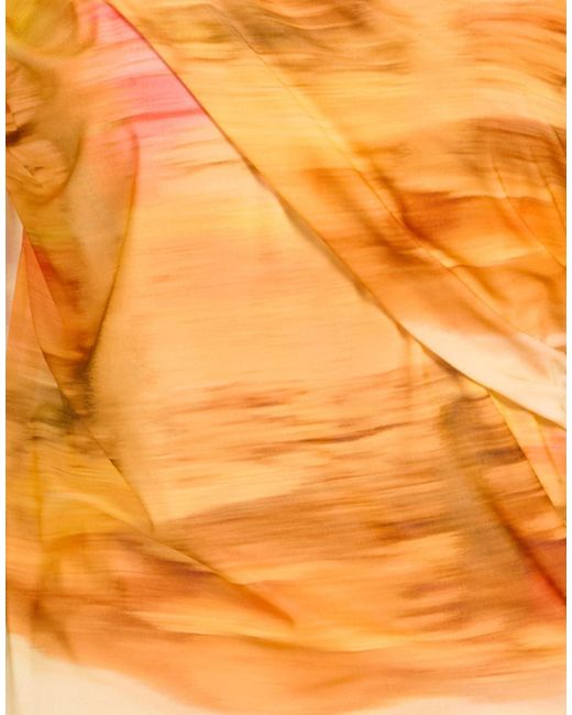 Pinko Orange Top Nylon, Elastane