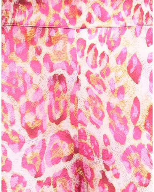 Clips Red Fuchsia Pants Viscose, Elastane
