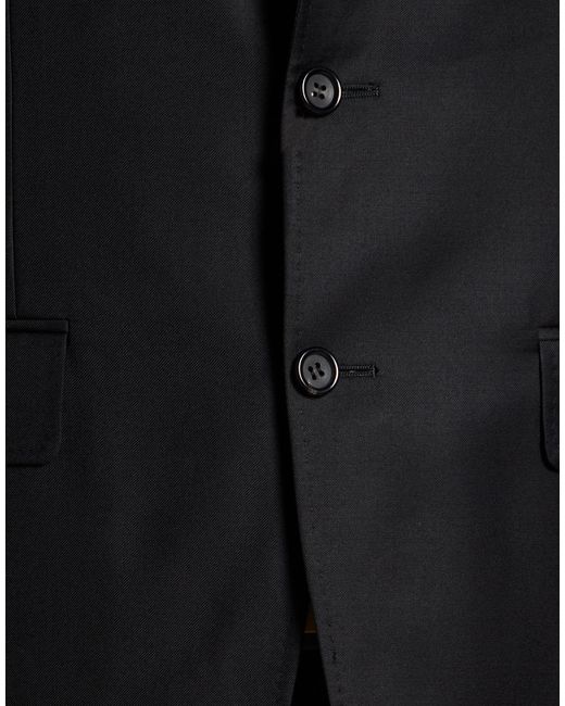 Canali Black Suit Wool for men