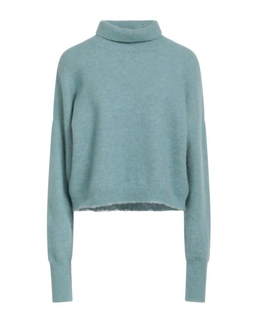 Barena Blue Turtleneck Alpaca Wool, Polyamide, Wool, Elastane
