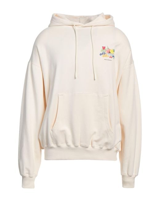 Drole de Monsieur White Cream Sweatshirt Cotton for men