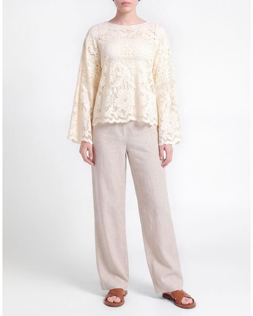 Jucca White Cream Top Cotton, Polyamide