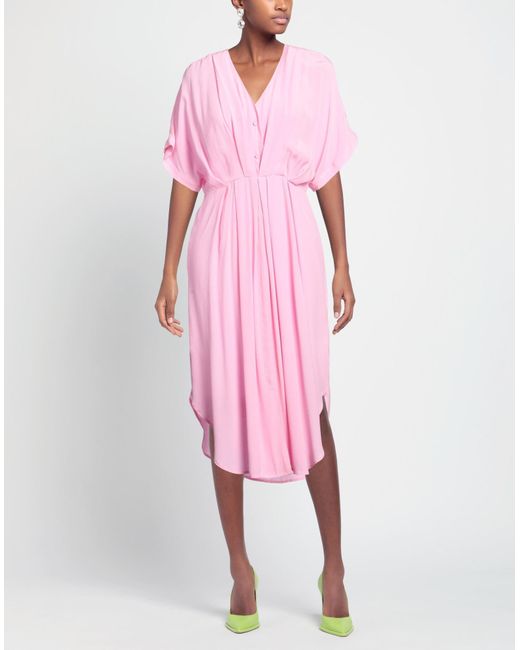 EMMA & GAIA Pink Midi-Kleid