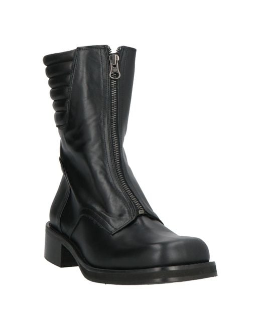 Ras Black Ankle Boots Leather