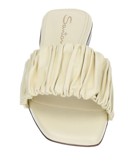 Santoni White Sandals