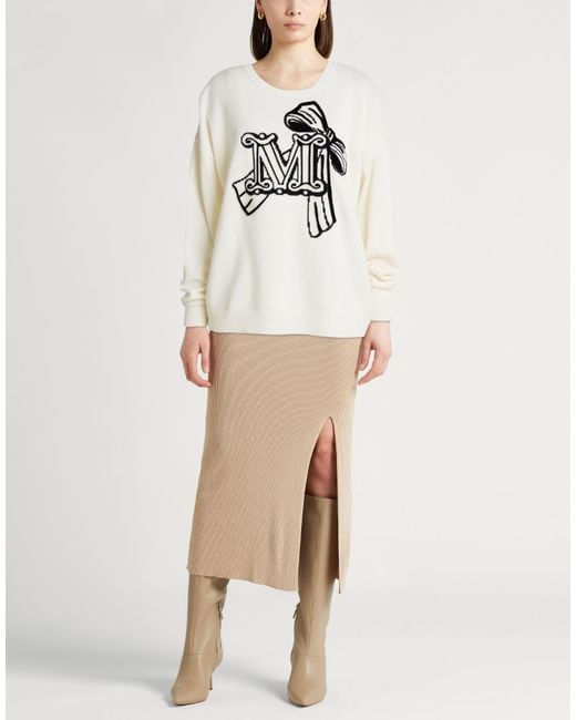 Max Mara White Pullover