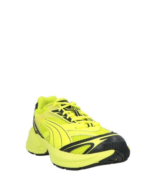 PUMA Yellow Sneakers Textile Fibers for men