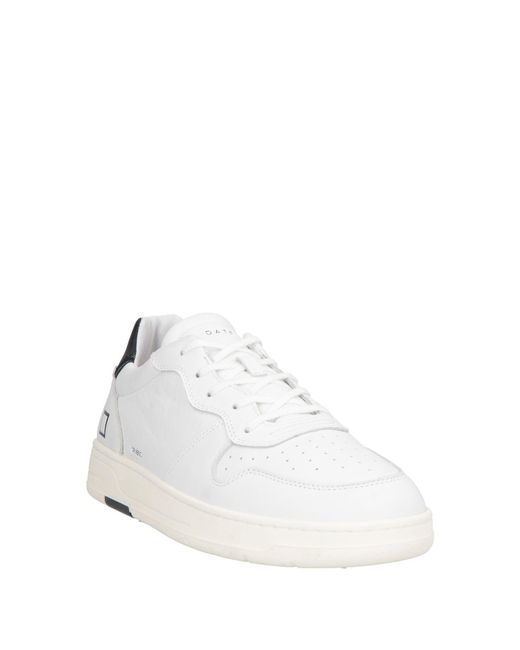 Date White Sneakers Leather for men