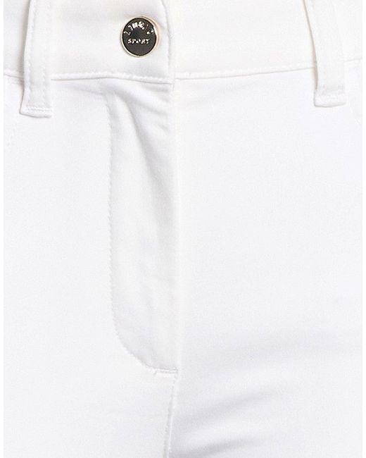 Liu Jo White Pants Cotton, Polyester, Elastane