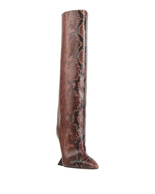The Attico Brown Boot Leather