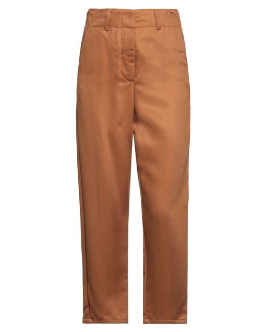 Attic And Barn Brown Camel Pants Lyocell