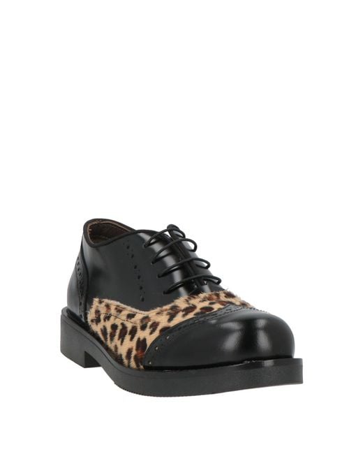 Nila & Nila Black Lace-Up Shoes