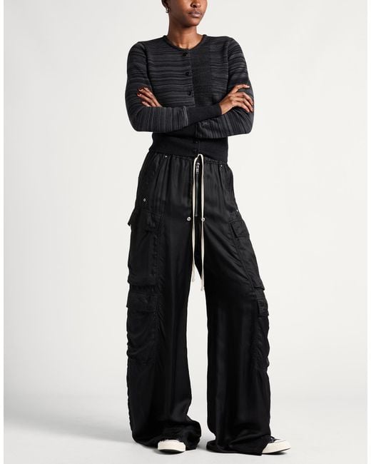 Rick Owens Black Pants Cupro