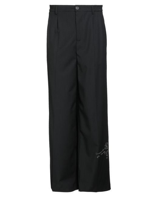 AN OTHER DATE Black Pants Polyester, Wool, Elastane for men