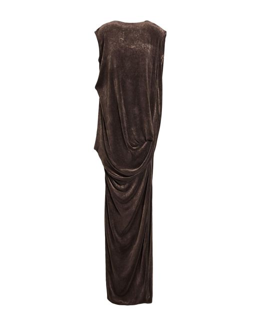 Rick Owens Maxi Dress in Brown